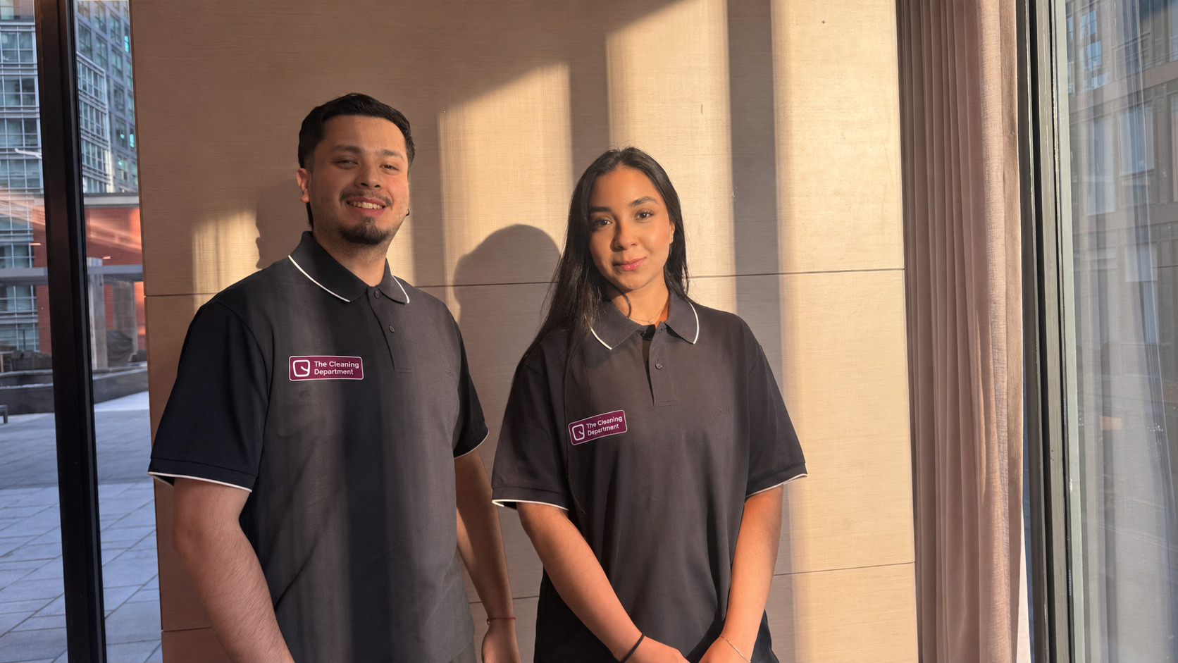 Two staff members in uniform